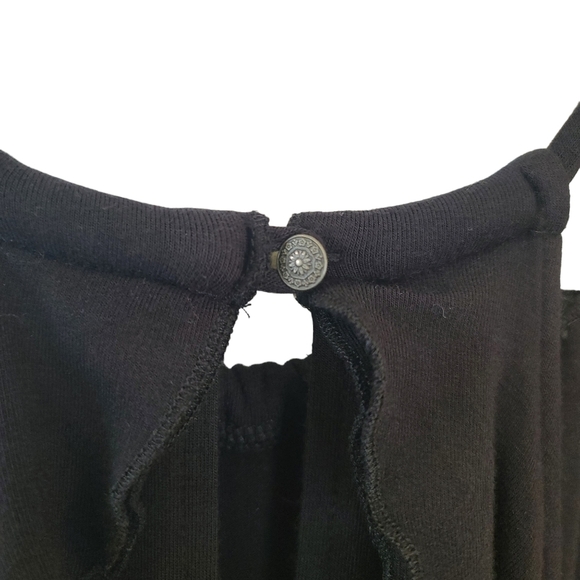 American Eagle Outfitters Long Maxi Dress with cutouts & slit size Medium Black - Picture 7 of 7